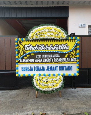 Papan Bunga Duka di Margatani